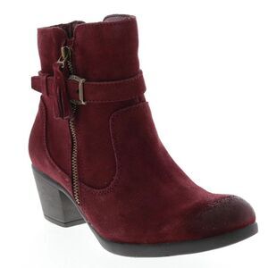 Earth Origins Burgundy Ankle Boots